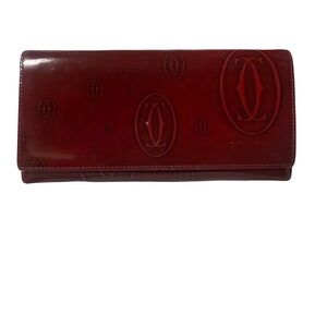 Cartier Deep Red Leather Wallet